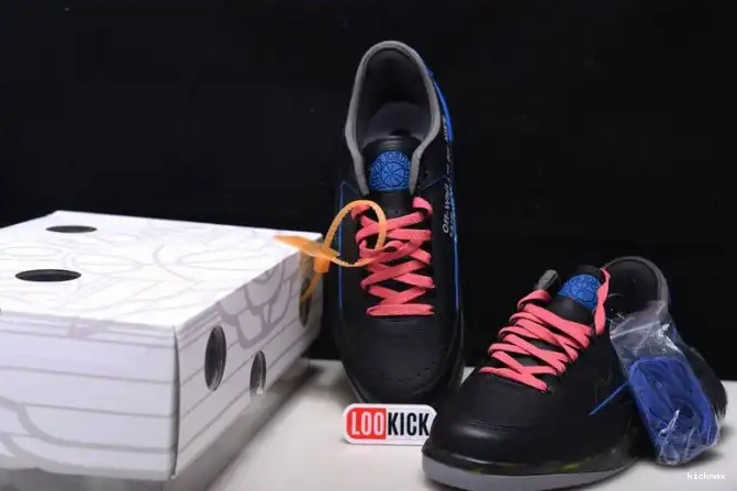 Cheap MAX DJ4375-004 SP Black Low Off-White Blue Retro 2 Jordan 0416